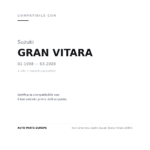 Faro Anteriore Destro Suzuki Grand Vitara 1998+ compatibilità veicoli (Suzuki GRAN VITARA (1998-2003) · Suzuki VITARA (1998-2000))