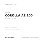 Faro Anteriore Destro Toyota Corolla 1992-1997 compatibilità veicoli (Toyota COROLLA AE 100 (1992-1997))