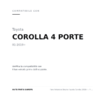 Faro Anteriore Destro Toyota Corolla 2019+ – 4 Porte C/Luce Diurna A Led C/Motore compatibilità veicoli (Toyota COROLLA 4 PORTE (2019+))