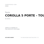 Faro Anteriore Destro Toyota Corolla 2019+ – 5Porte - Touring Sports C/Motore A Led compatibilità veicoli (Toyota COROLLA 5 PORTE - TOURING SPORTS (2019+))