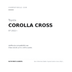 Faro Anteriore Destro Toyota Corolla Cross 2022+ – Bordino Inferiore Blu compatibilità veicoli (Toyota COROLLA CROSS (2022+))