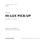 Faro Anteriore Destro Toyota Hi-Lux Pick-Up 2008-2010 compatibilità veicoli (Toyota HI-LUX PICK-UP (2008-2011))