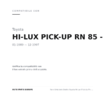 Faro Anteriore Destro Toyota Hi-Lux Pick-Up Rn 1985+ compatibilità veicoli (Toyota HI-LUX PICK-UP RN 85 - YN 100 2WD - 4WD (1989-1997))