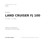 Faro Anteriore Destro Toyota Land Cruiser Fj 100 1998-2001 compatibilità veicoli (Toyota LAND CRUISER FJ 100 (1998-2002))