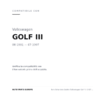 Faro Anteriore Destro Volkswagen Golf Iii 1 93' – Parabola 91/92 CConnettore Per Modello compatibilità veicoli (Volkswagen GOLF III (1991-1997))