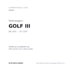 Faro Anteriore Destro Volkswagen Golf Iii Gti 2 93' – Parabola 91/92 CConnettore Dal compatibilità veicoli (Volkswagen GOLF III (1991-1997))