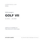 Scheinwerfer Rechts Volkswagen Golf VII Gti 2012+ – Mit LED ASF compatibilità veicoli (Volkswagen GOLF VII (2012-2016))