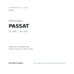 Faro Anteriore Destro Volkswagen Passat 1988-1995 compatibilità veicoli (Volkswagen PASSAT (1988-1993))