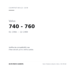 Faro Anteriore Destro Volvo 740 84-90 compatibilità veicoli (Volvo 740 - 760 (1984-1989))