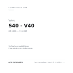 Faro Anteriore Destro Volvo S 40 - V 40 2001+ – 5 Pin Parabola Nera Regolazione Elettrico compatibilità veicoli (Volvo S40 - V40 (1998-2000))