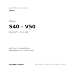 Faro Anteriore Destro Volvo S40 2007+ – / V50 Con Motore Parabola Cromata compatibilità veicoli (Volvo S40 - V50 (2007-2012))