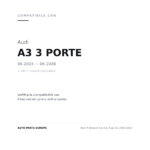Scheinwerfer Links Audi A3 2003-2007 compatibilità veicoli (Audi A3 3 PORTE (2003-2008) · Audi A3 SPORT BACK 5 PORTE (2004-2008))