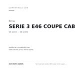 Faro Anteriore Sinistro BMW Serie 3 E46 Coupe' 2003+ - Parabola Nera – Xenon Parabola Nera Indicatore Bianco compatibilità veicoli (Bmw SERIE 3 E46 COUPE CABRIO (2003-2006))