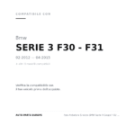 Faro Anteriore Sinistro BMW Serie 4 Coupe' F32 - Cabrio F33 2013+ compatibilità veicoli (Bmw SERIE 3 F30 - F31 (2012-2015) · Bmw SERIE 3 F30 - F31 (2015-2019) · Bmw SERIE 4 COUPE' F32 - CABRIO F33 (2013-2020) · Bmw SERIE 4 GRAN COUPE F36 (2014+))