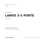 Faro Anteriore Sinistro Daewoo Lanos 1997+ compatibilità veicoli (Chevrolet LANOS 3-5 PORTE (1998+))