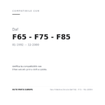 Faro Anteriore Sinistro Daf F65 - F75 - F85 2000+ compatibilità veicoli (Daf F65 - F75 - F85 (1992-2000))