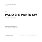 Faro Anteriore Sinistro FIAT Palio 1999-2001 – Vetro Liscio compatibilità veicoli (Fiat PALIO 3-5 PORTE SW (1997-2001))