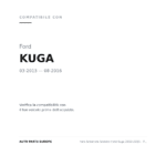 Faro Anteriore Sinistro Ford Kuga 2013-2015 - Parabola Nera compatibilità veicoli (Ford KUGA (2013-2016))