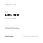 Scheinwerfer Links Ford Monde0 2000+ compatibilità veicoli (Ford MONDEO (1996-2000))