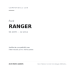 Scheinwerfer Links Ford Ranger 2009-2011 compatibilità veicoli (Ford RANGER (2009-2011))