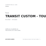 Faro Anteriore Sinistro Ford Transit Custom - Tourneo Custom 2018+ – C/Motore compatibilità veicoli (Ford TRANSIT CUSTOM - TOURNEO CUSTOM (2018-2023))