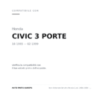 Faro Anteriore Sinistro Honda Civic 1996-1998 – 3P. Regolazione Manuale compatibilità veicoli (Honda CIVIC 3 PORTE (1995-1999))