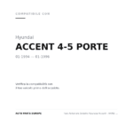 Faro Anteriore Sinistro Hyundai Accent – 94/96 4/5 Porte Regolazione Elettrico compatibilità veicoli (Hyundai ACCENT 4-5 PORTE (1994-1996))