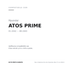 Faro Anteriore Sinistro Hyundai Atos Prime 2002+ compatibilità veicoli (Hyundai ATOS PRIME (2002-2003))
