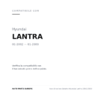 Faro Anteriore Sinistro Hyundai Lantra 2002-2003 compatibilità veicoli (Hyundai LANTRA (2002-2003))