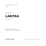 Faro Anteriore Sinistro Hyundai Lantra 2004+ compatibilità veicoli (Hyundai LANTRA (2004+))