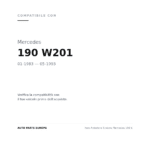 Faro Anteriore Sinistro Mercedes 190 E compatibilità veicoli (Mercedes 190 W201 (1983-1993))