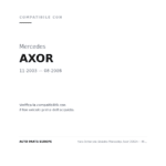 Scheinwerfer Links Mercedes Axor 2003+ - Manuell – Xenon Verstellung Manuell compatibilità veicoli (Mercedes AXOR (2003-2008))