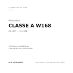 Faro Anteriore Sinistro Mercedes Classe A W168 compatibilità veicoli (Mercedes CLASSE A W168 (1997-2001))