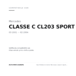 Faro Anteriore Sinistro Mercedes Classe C Sport Coupe' 2001+ compatibilità veicoli (Mercedes CLASSE C CL203 SPORT COUPE (2001-2004))