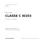 Faro Anteriore Sinistro Mercedes Classe C W203 2003 compatibilità veicoli (Mercedes CLASSE C W203 (2003-2004))