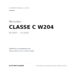 Faro Anteriore Sinistro Mercedes Classe C W204 2006+ – Xenon Con Motore Elettrico compatibilità veicoli (Mercedes CLASSE C W204 (2007-2010))