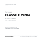 Faro Anteriore Sinistro Mercedes Classe C W204 Berlina - Coupe' 2011+ - Parabola Cromata compatibilità veicoli (Mercedes CLASSE C W204 (2011-2013) · Mercedes CLASSE C W204 COUPE (2011+))