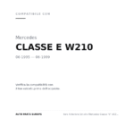 Faro Vorne Sinistro Mercedes Classe "E" (W210) – 95/99 Xenon compatibilità veicoli (Mercedes CLASSE E W210 (1995-1999))