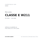 Faro Anteriore Sinistro Mercedes Classe E W211 compatibilità veicoli (Mercedes CLASSE E W211 (2002-2006))