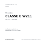 Faro Anteriore Sinistro Mercedes Classe E W211 Xenon compatibilità veicoli (Mercedes CLASSE E W211 (2002-2006))