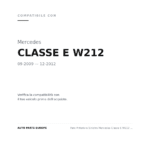 Faro Anteriore Sinistro Mercedes Classe E W212 2009-2012 compatibilità veicoli (Mercedes CLASSE E W212 (2009-2012))