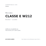 Faro Anteriore Sinistro Mercedes Classe E W212 2013+ compatibilità veicoli (Mercedes CLASSE E W212 (2013-2015))