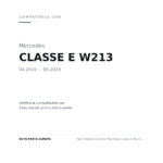 Faro Anteriore Sinistro Mercedes Classe E W213 2016-2019 compatibilità veicoli (Mercedes CLASSE E W213 (2016-2020))