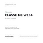 Faro Anteriore Sinistro Mercedes Classe M 2006+ - Parabola Nera compatibilità veicoli (Mercedes CLASSE ML W164 (2006-2008))