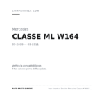 Faro Anteriore Sinistro Mercedes Classe M W164 2008+ - Parabola Nera compatibilità veicoli (Mercedes CLASSE ML W164 (2008-2011))