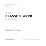 Faro Anteriore Sinistro Mercedes Classe "S" 98' compatibilità veicoli (Mercedes CLASSE S W220 (1998-2002))