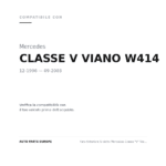 Faro Vorne Sinistro Mercedes Classe "V" Viano W414 1996+ compatibilità veicoli (Mercedes CLASSE V VIANO W414 (1996-2003))