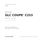 Faro Anteriore Sinistro Mercedes Glc X253 Coupe' 2019+ compatibilità veicoli (Mercedes GLC COUPE' C253 (2019-2023) · Mercedes GLC SUV X253 (2019-2022))