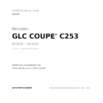 Faro Anteriore Sinistro Mercedes Glc X253 - Glc C253 Coup? 2015+ compatibilità veicoli (Mercedes GLC COUPE' C253 (2016-2019) · Mercedes GLC SUV X253 (2015-2019))