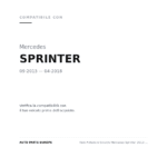 Scheinwerfer Links Mercedes Sprinter 2013-2017 compatibilità veicoli (Mercedes SPRINTER (2013-2018))